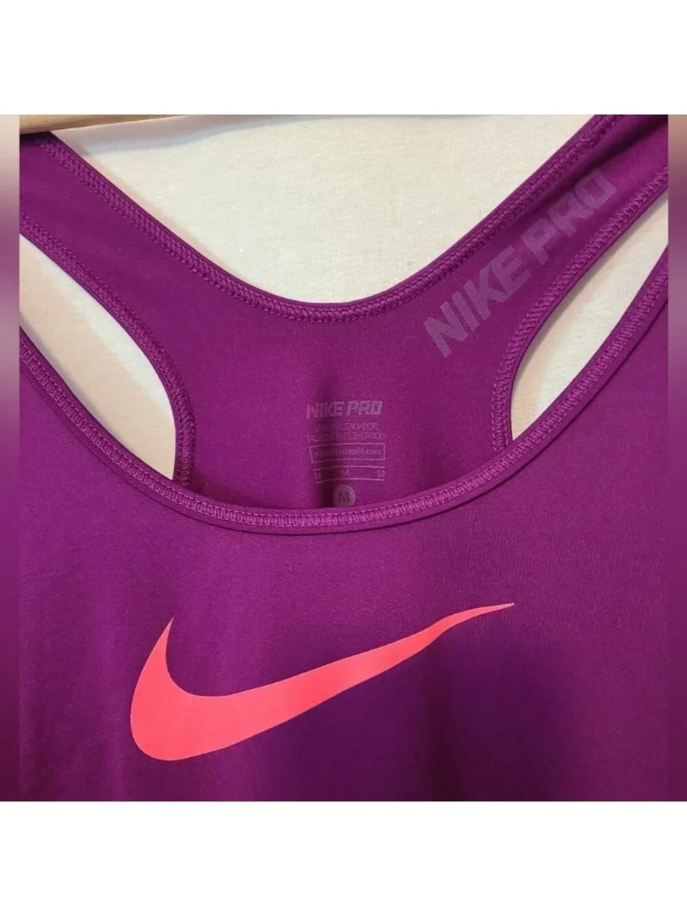 NIKE PRO purple athletic tank top- Size medium